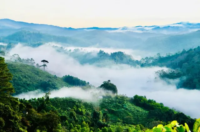 Một góc thị trấn Măng Đen