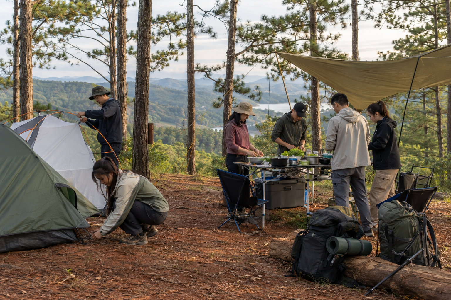 Tour camping Măng Đen cho nhóm bạn